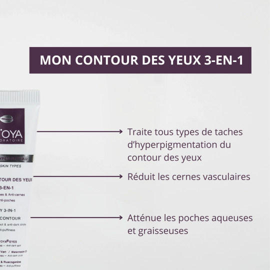 Soin Contour des Yeux 3-en-1 pour Peau Noire | IN'OYA Soin Contour des Yeux 3-en-1 pour Peau Noire | IN'OYA