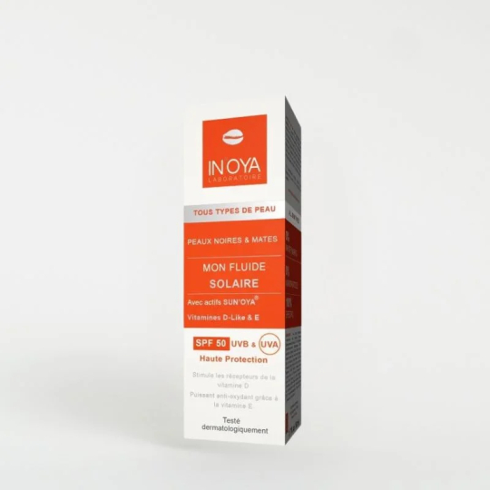 Crème Solaire pour Peau Noire & Mate (SPF 50) - IN'OYA Crème Solaire pour Peau Noire & Mate (SPF 50) - IN'OYA