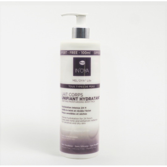Lait de Corps Unifiant Hydratant pour Peau Noire - IN'OYA
