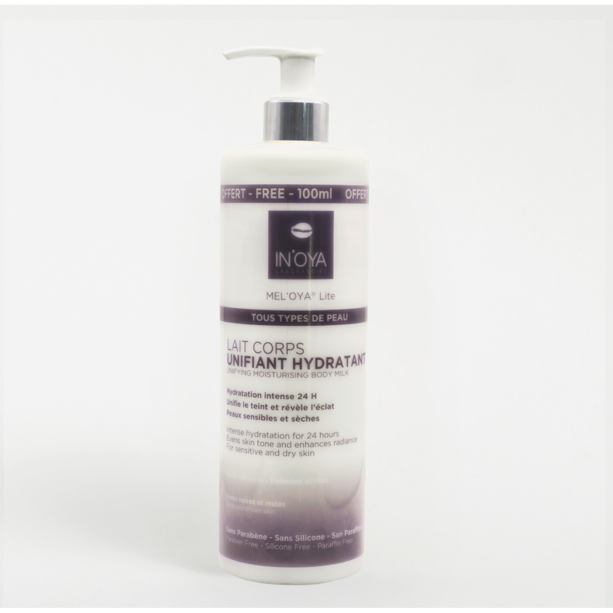 Lait de Corps Unifiant Hydratant pour Peau Noire - IN'OYA