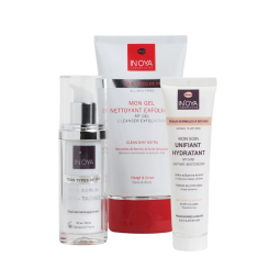Pack IN’OYA peaux normales à sèches : routine anti-taches complète pour hydrater et unifier le teint.