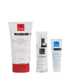 Pack IN’OYA anti-taches & boutons : routine complète pour peaux noires et mates.