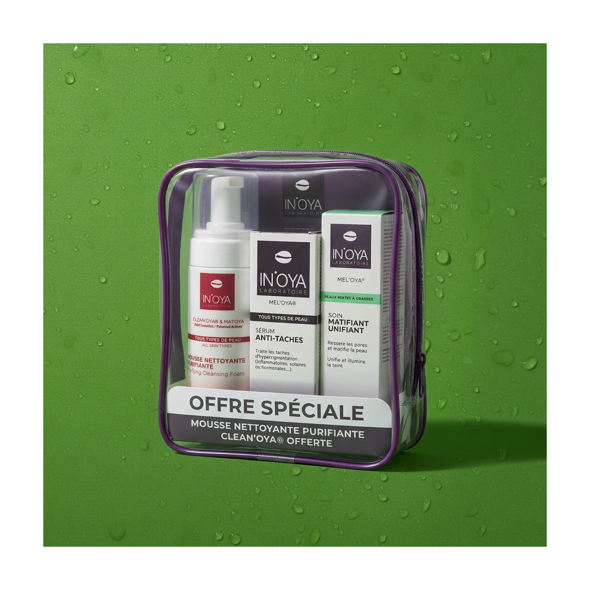 Anti black spots and pimples care routine - Black and matte skin | INOYA