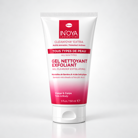 Black Skin Scrub with IN'OYA Exfoliating Cleansing Gel
