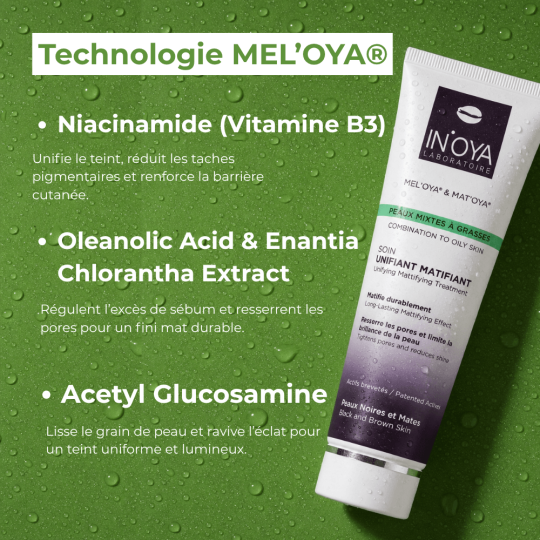 Bienfaits & Ingredients Soin Unifiant Matifiant