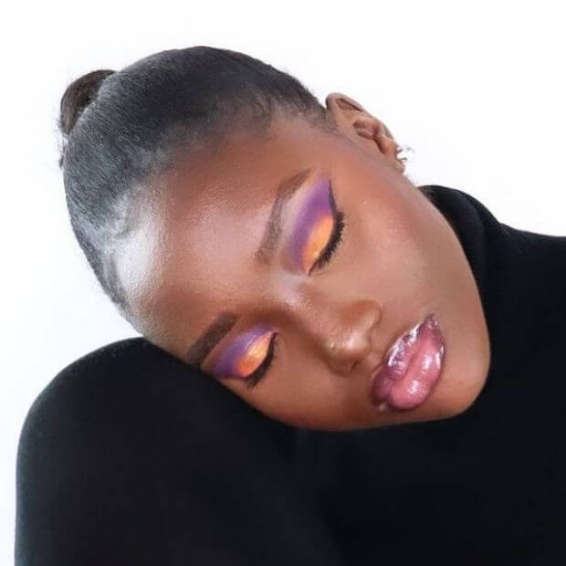 maquillage été flashy peau noire