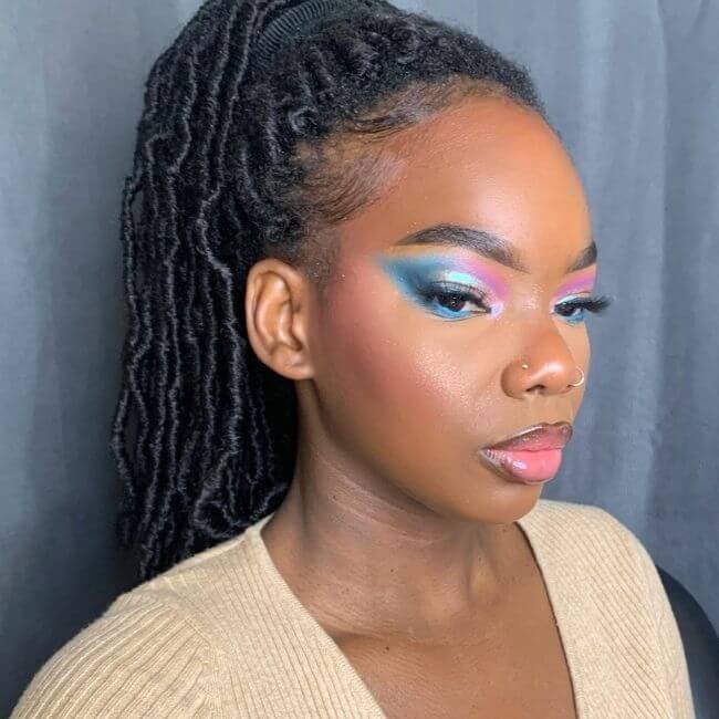 influencer makeup black skin Raki